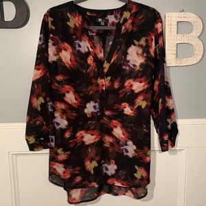 Kut from the Kloth size XL sheer tunic blouse